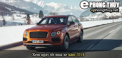 Cách xem ngày tốt mua xe năm 2018
