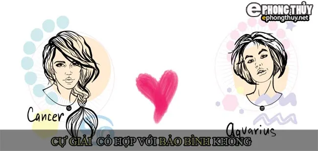 Cung Cự Giải có hợp với cung Bảo Bình không