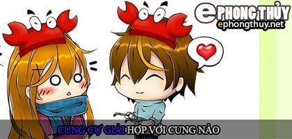 Cung cự giải hợp với cung nào