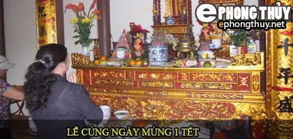 Cúng ngày mùng 1 tết