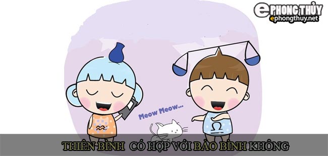 Cung Thiên Bình có hợp với cung Bảo Bình không