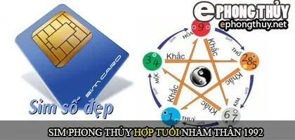 Xem sim số đẹp hợp tuổi 1992