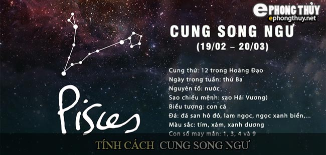 Tính cách cung Song Ngư