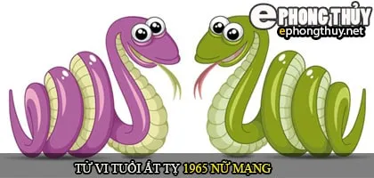 Tử vi tuổi Ất Tỵ 1965 nữ mạng