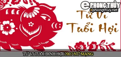 Tử vi tuổi Đinh Hợi 2007 nữ mạng