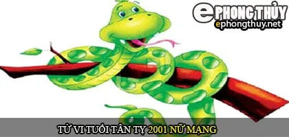 Tử vi tuổi Tân Tỵ 2001 nữ mạng
