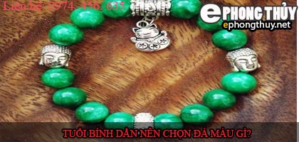 Tuổi bính dần nên chọn đá màu nào?