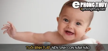 Xem năm sinh con hợp tuổi bính tuất