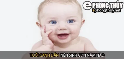 Xem năm sinh con hợp tuổi canh dần