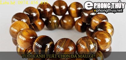 Tuổi canh tuất nên chọn đá màu nào?