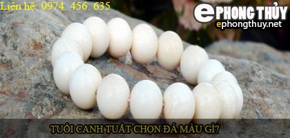 Tuổi canh tuất nên chọn đá màu nào?