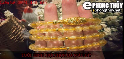 Tuổi đinh hợi nên chọn đá màu nào?