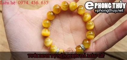 Tuổi đinh tỵ nên chọn đá màu nào?