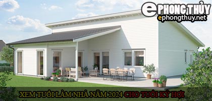 Xem tuổi xây nhà cho tuổi Kỷ Hợi năm 2024