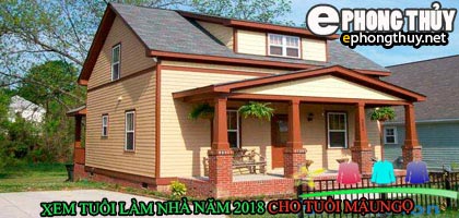 Tuổi mậu ngọ xây nhà năm 2018