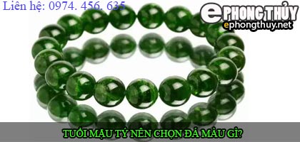 Tuổi mậu tý nên chọn đá màu nào?