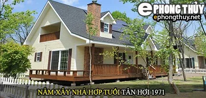 Tuổi Tân Hợi nên xây nhà năm nào