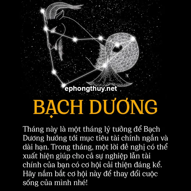 Vận may của cung Bạch Dương trong tháng 4