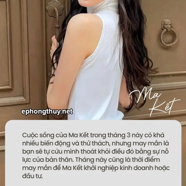 Vận may của cung Ma Kết trong tháng 3