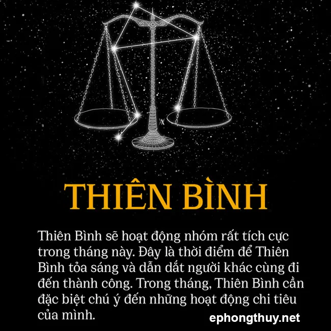 Vận may của cung Thiên Bình trong tháng 4