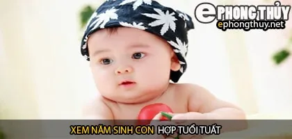 Xem năm sinh con hợp tuổi tuất