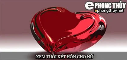 Xem tuổi kết hôn cho nữ giới