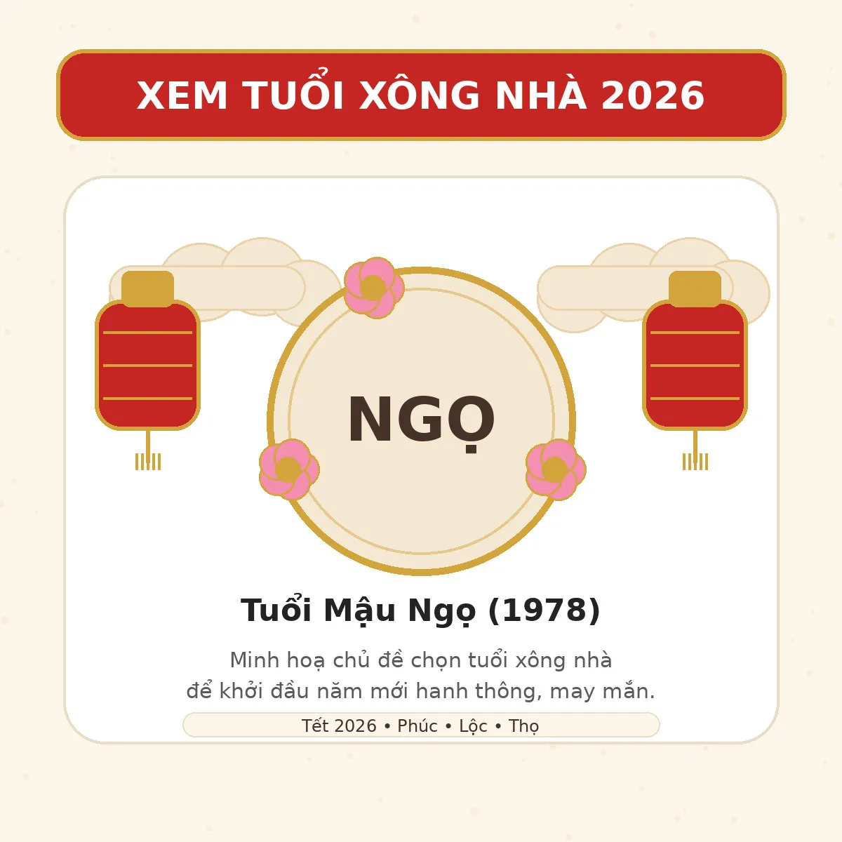 XEM TUỔI XÔNG NHÀ 2027 cho tuổi Mậu Ngọ 1978